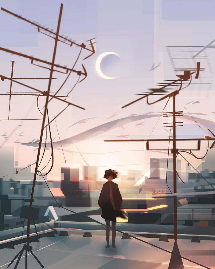 Illustrator Creates Illustrations That Turn Any Lonely Moment Into Magical Places