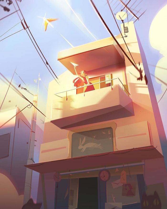 Illustrator Creates Illustrations That Turn Any Lonely Moment Into Magical Places