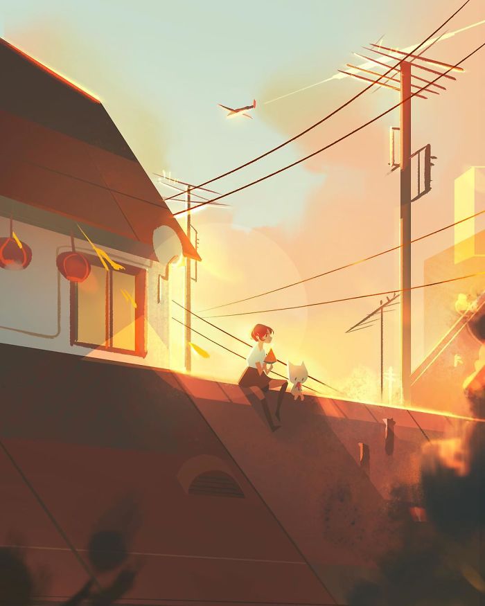 Illustrator Creates Illustrations That Turn Any Lonely Moment Into Magical Places