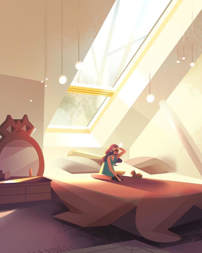 Illustrator Creates Illustrations That Turn Any Lonely Moment Into Magical Places