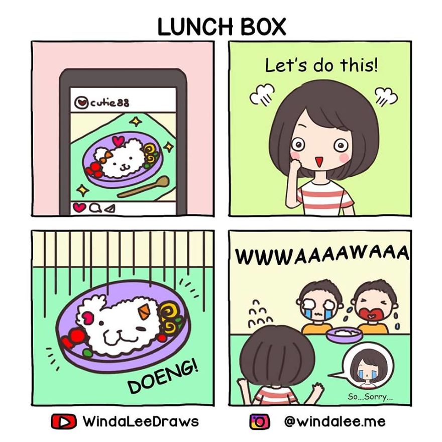 I’m A Web Comic Artist Who Draw Every Sweet Little Moments In My Life And Family (20+ Pics)