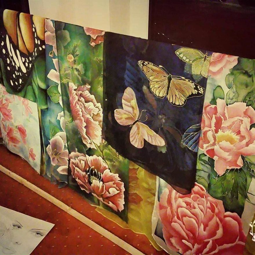 I'm Creating Unique Wearable Art With Handpainted Silk