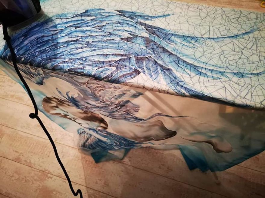 I'm Creating Unique Wearable Art With Handpainted Silk