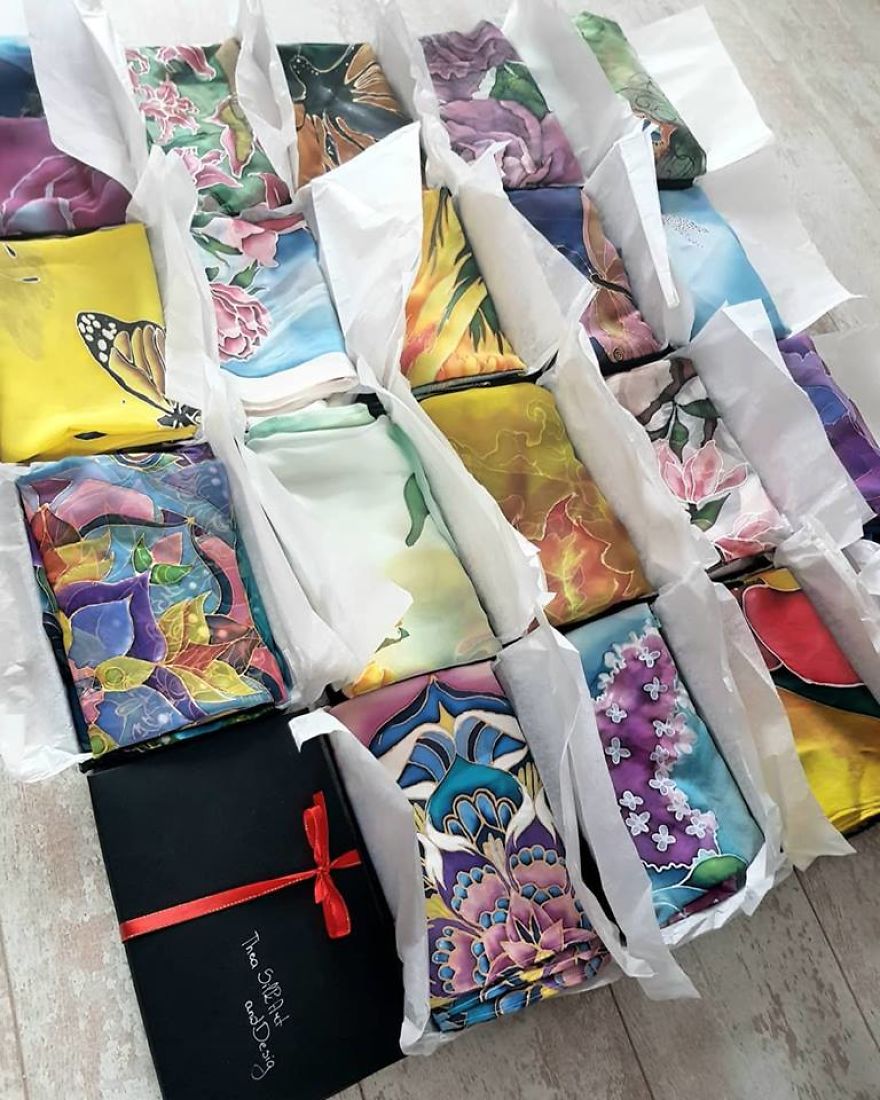 I'm Creating Unique Wearable Art With Handpainted Silk