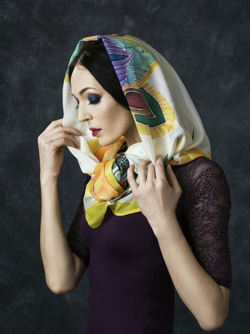 I'm Creating Unique Wearable Art With Handpainted Silk