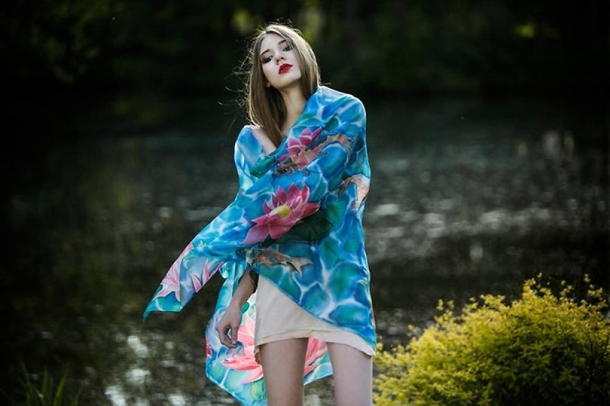 I'm Creating Unique Wearable Art With Handpainted Silk