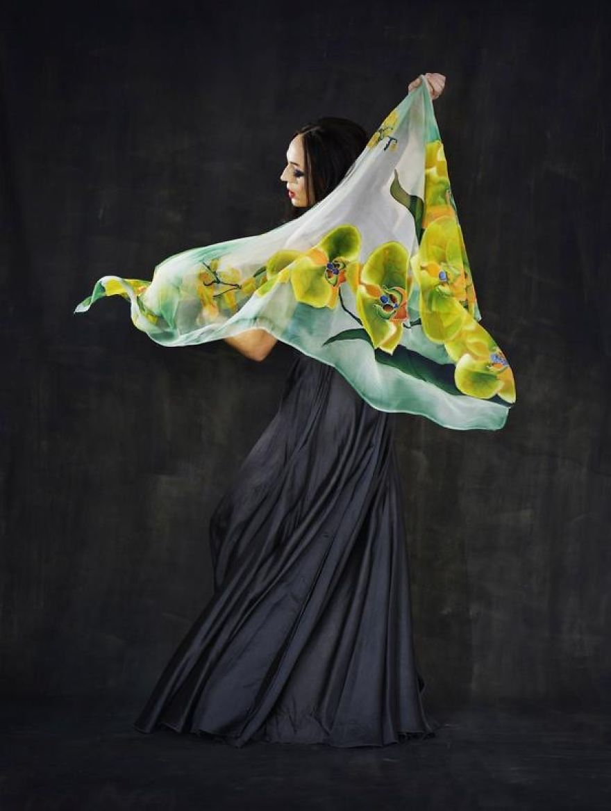 I'm Creating Unique Wearable Art With Handpainted Silk