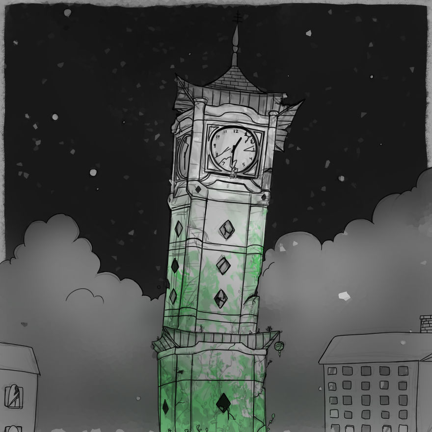 I'm Making An Illustrated Short Story About A Fairy Restoring The Earth's Flora After Nuclear War