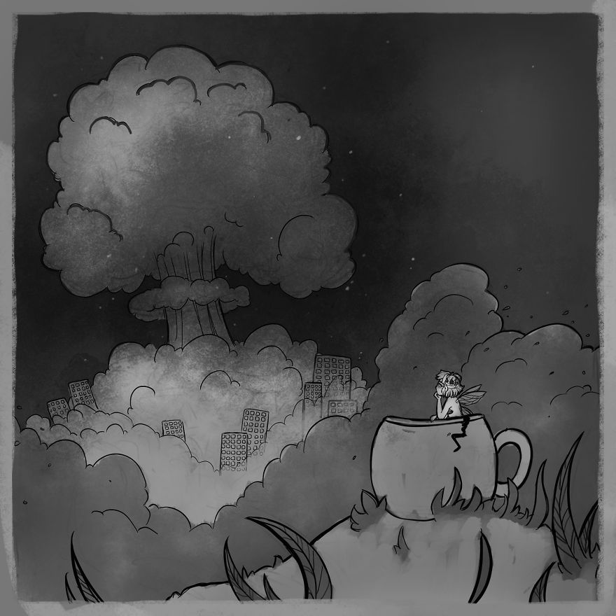 I'm Making An Illustrated Short Story About A Fairy Restoring The Earth's Flora After Nuclear War