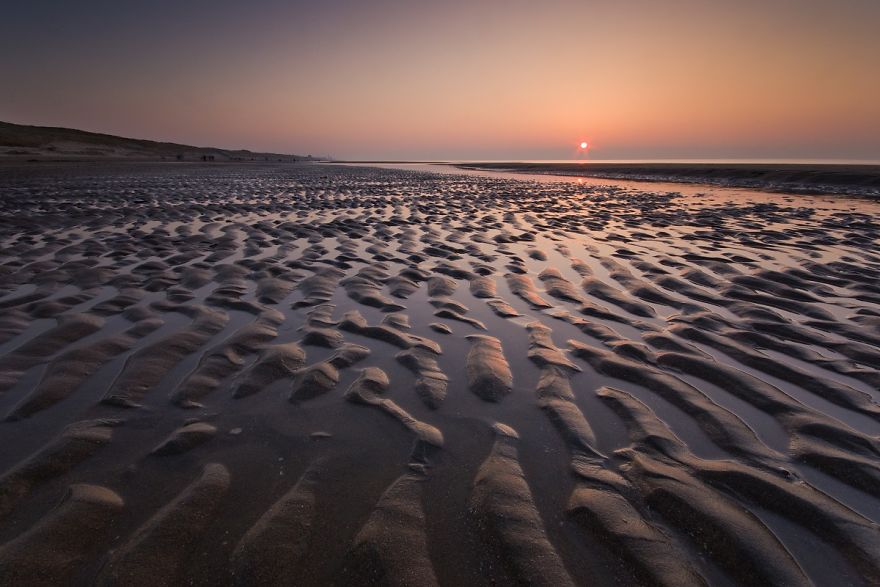 The Beach At Bloemendaal Aan Zee At Low Tide
