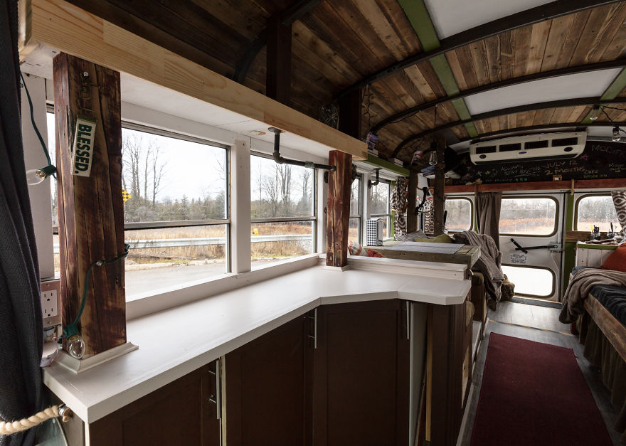 I Converted A Short Bus Into A Cozy Adventure Wagon I Converted A Short Bus Into A Cozy Adventure Wagon