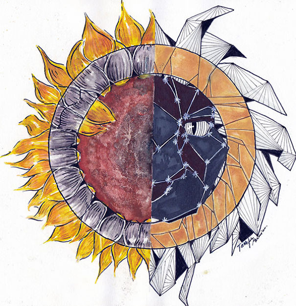 This Artist Drew 15 Detailed Ink Pen Illustrations Inside Small Circles This Artist Drew 15 Detailed Ink Pen Illustrations Inside Small Circles