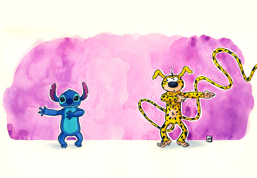 I Illustrated What Would Happen If Famous Cartoon Characters Fused Together, And Here's The Result (10 Pics)