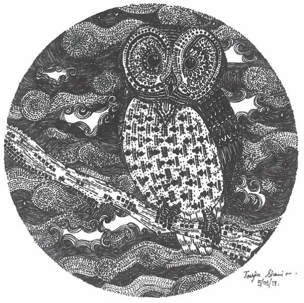 This Artist Drew 15 Detailed Ink Pen Illustrations Inside Small Circles This Artist Drew 15 Detailed Ink Pen Illustrations Inside Small Circles