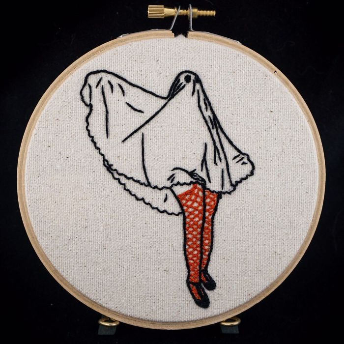 My Sister Spreads Body Positivity By Embroidering Nude Photos