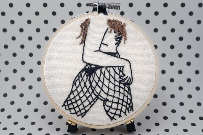 My Sister Spreads Body Positivity By Embroidering Nude Photos