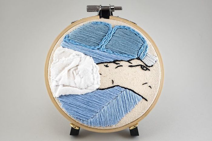 My Sister Spreads Body Positivity By Embroidering Nude Photos