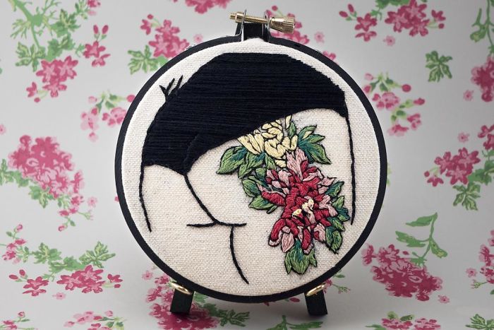 My Sister Spreads Body Positivity By Embroidering Nude Photos