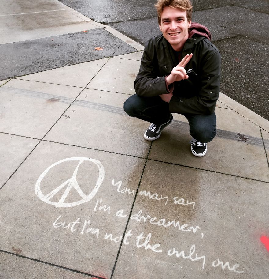 We Create Invisible Street Art That Only Appears When It Rains And You Can Do It Too We Create Invisible Street Art That Only Appears When It Rains And You Can Do It Too