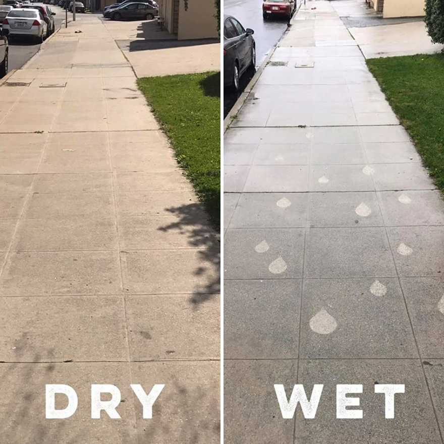 We Create Invisible Street Art That Only Appears When It Rains And You Can Do It Too We Create Invisible Street Art That Only Appears When It Rains And You Can Do It Too