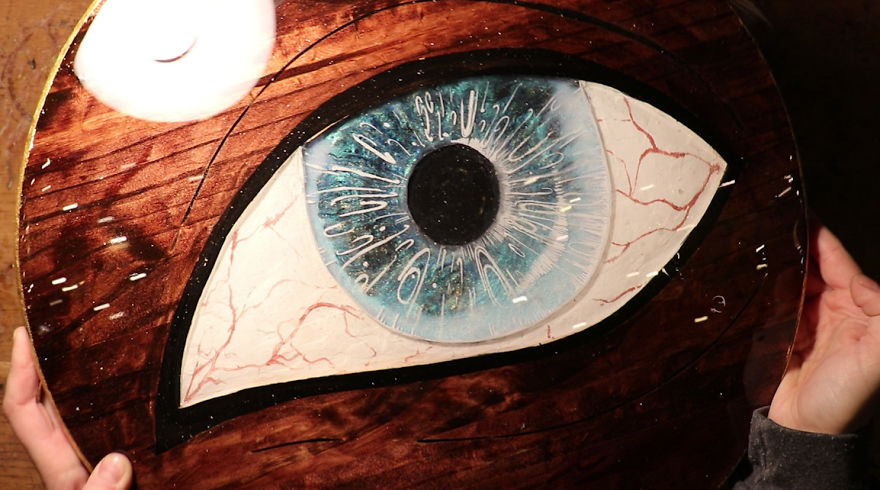 I Made An Eye Out Of Resin And Wood