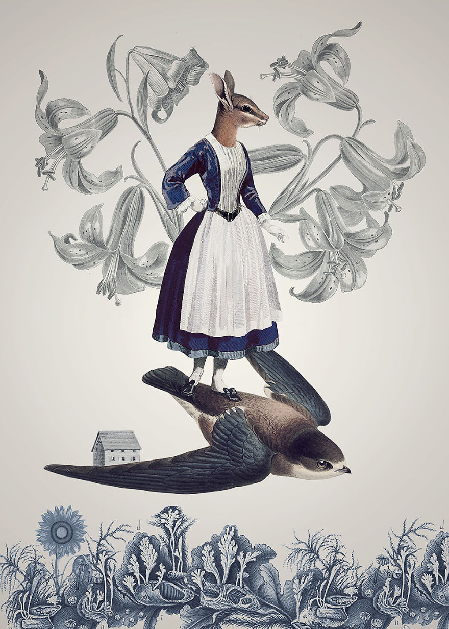 Surreal World And Unexpected Encounters In Poetic Collages Of Katarzyna & Marcin Owczarek Surreal World And Unexpected Encounters In Poetic Collages Of Katarzyna & Marcin Owczarek