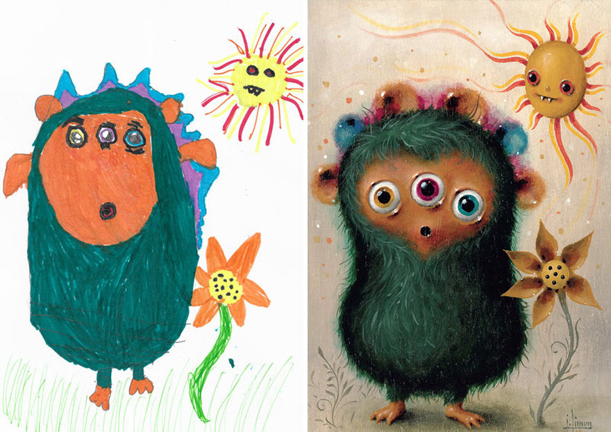 The Monster Project Continues To Invite Artists To Reproduce The Monsters Designed By Children And The Result Is From The Other World(News Pics)