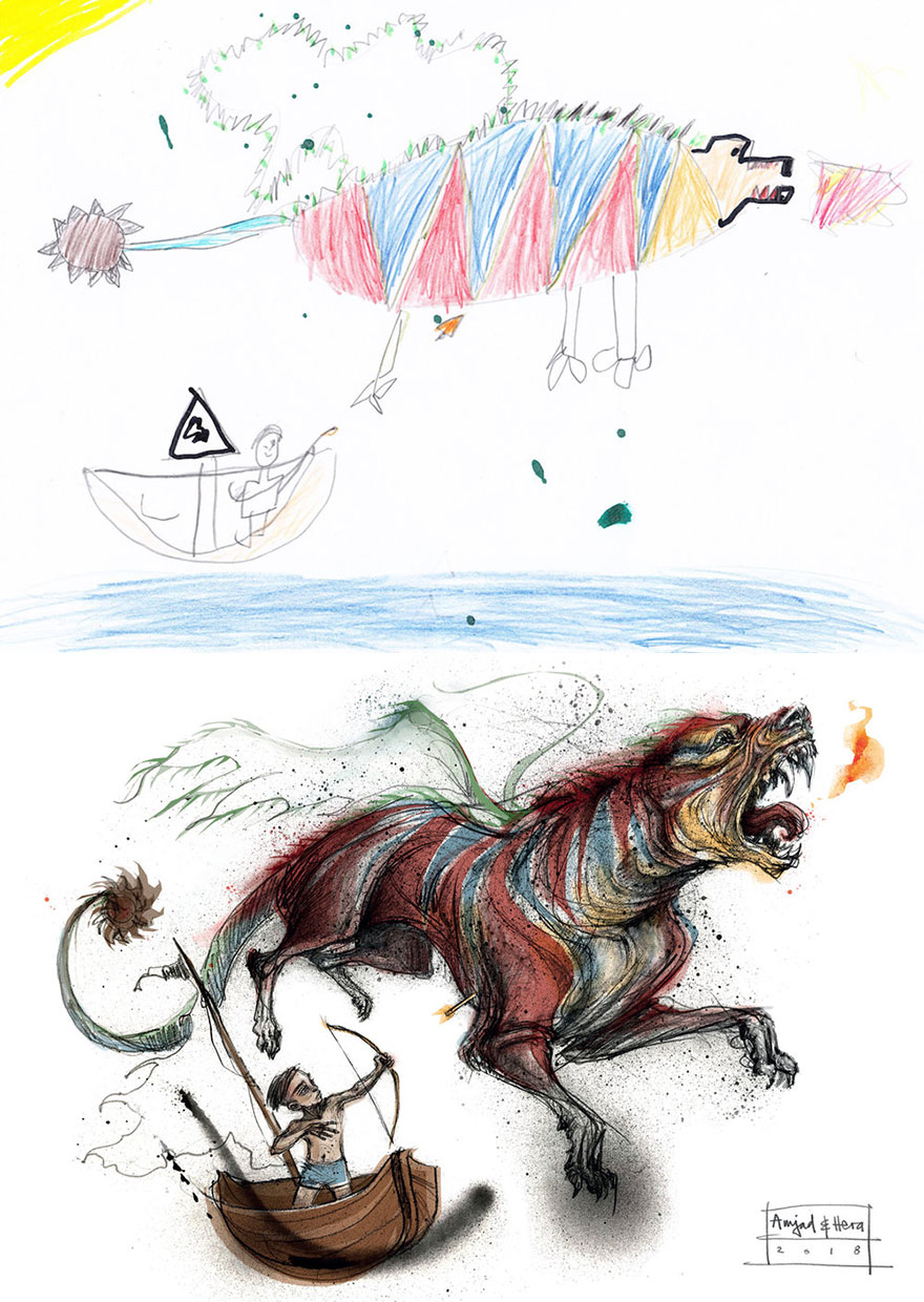 The Monster Project Continues To Invite Artists To Reproduce The Monsters Designed By Children And The Result Is From The Other World(News Pics)