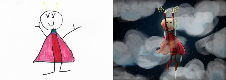 The Monster Project Continues To Invite Artists To Reproduce The Monsters Designed By Children And The Result Is From The Other World(News Pics)