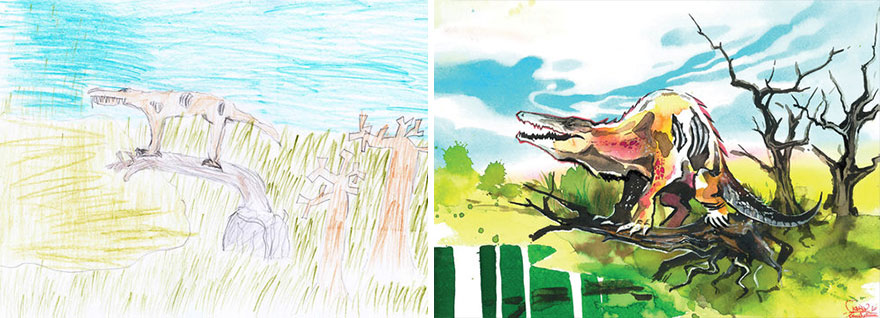 The Monster Project Continues To Invite Artists To Reproduce The Monsters Designed By Children And The Result Is From The Other World(News Pics)