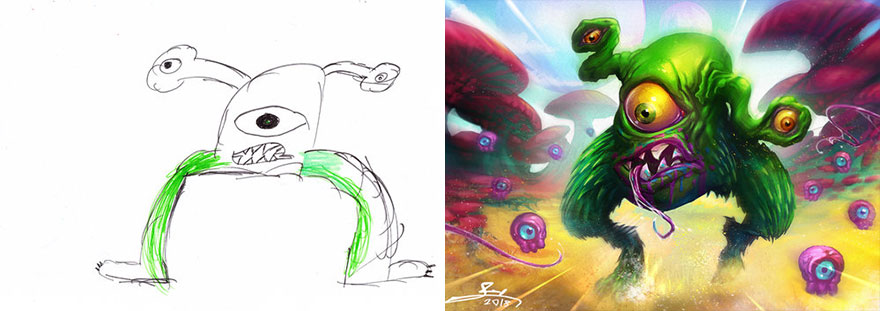 The Monster Project Continues To Invite Artists To Reproduce The Monsters Designed By Children And The Result Is From The Other World(News Pics)