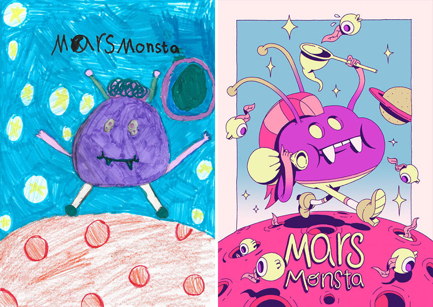 The Monster Project Continues To Invite Artists To Reproduce The Monsters Designed By Children And The Result Is From The Other World(News Pics)