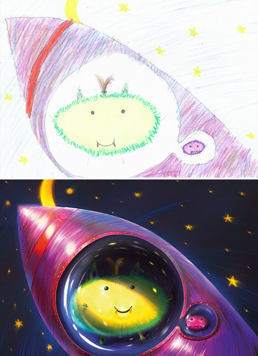 The Monster Project Continues To Invite Artists To Reproduce The Monsters Designed By Children And The Result Is From The Other World(News Pics)