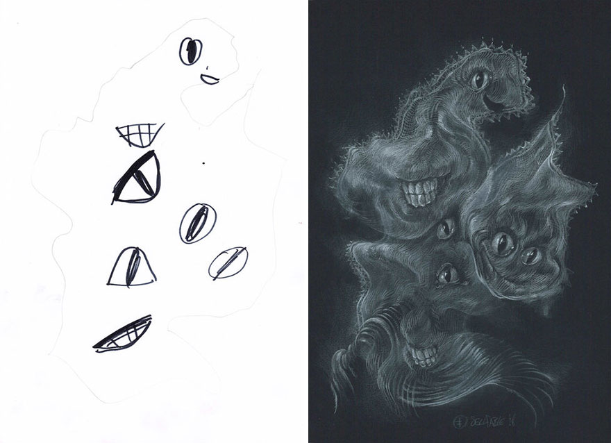 The Monster Project Continues To Invite Artists To Reproduce The Monsters Designed By Children And The Result Is From The Other World(News Pics)