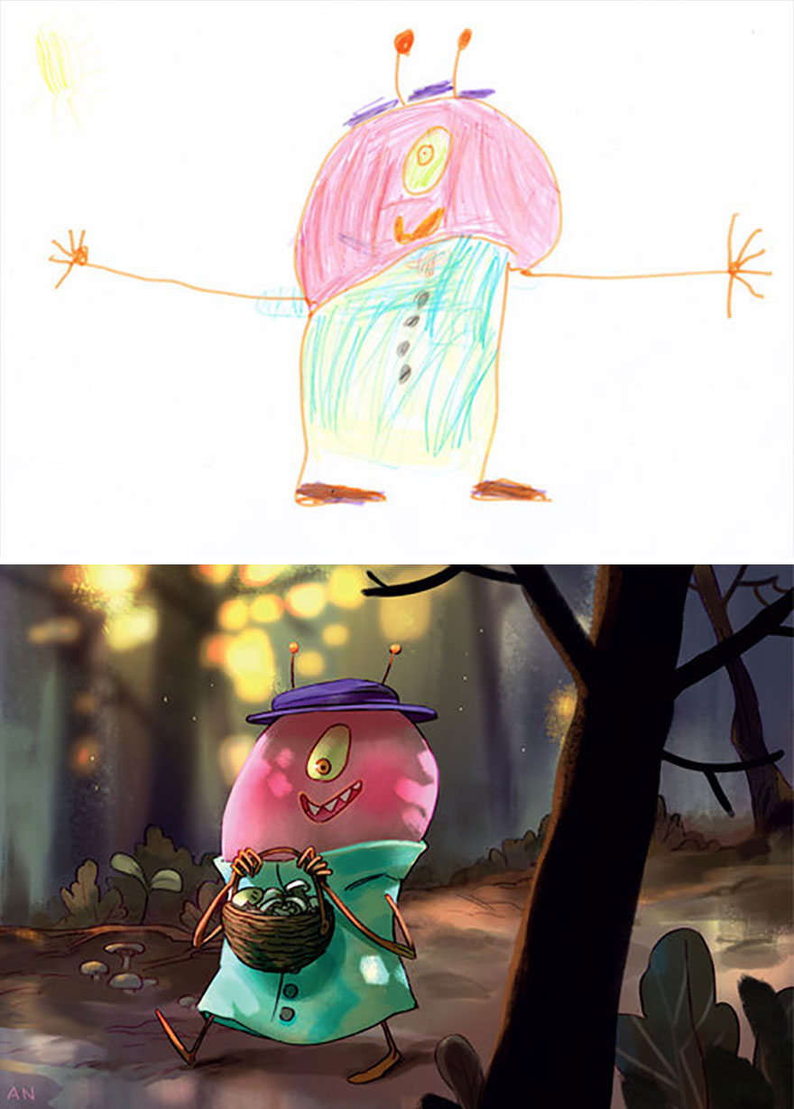 The Monster Project Continues To Invite Artists To Reproduce The Monsters Designed By Children And The Result Is From The Other World(News Pics)