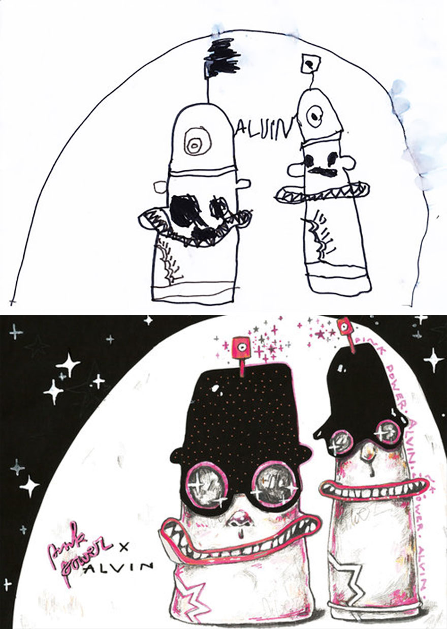 The Monster Project Continues To Invite Artists To Reproduce The Monsters Designed By Children And The Result Is From The Other World(News Pics)