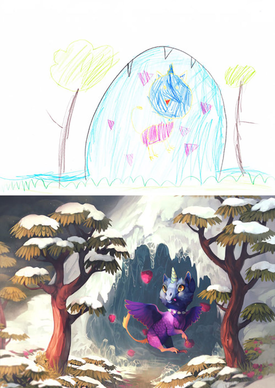 The Monster Project Continues To Invite Artists To Reproduce The Monsters Designed By Children And The Result Is From The Other World(News Pics)