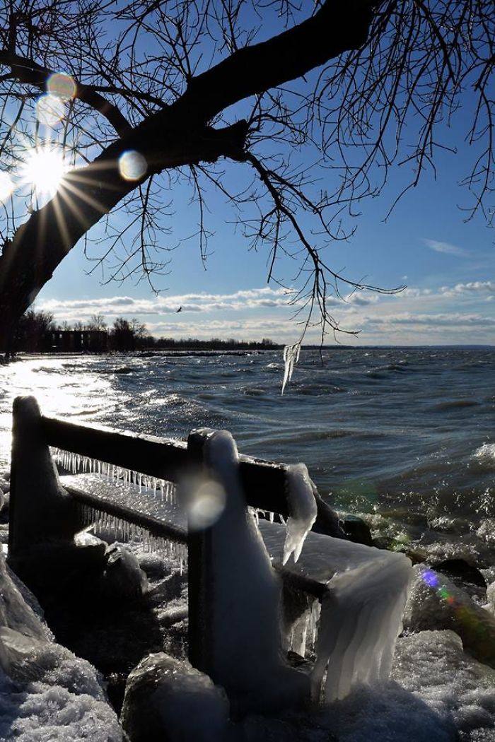 Freezing Temperatures And Strong Winds Turned Balaton Lake Into A Winter Wonderland Freezing Temperatures And Strong Winds Turned Balaton Lake Into A Winter Wonderland