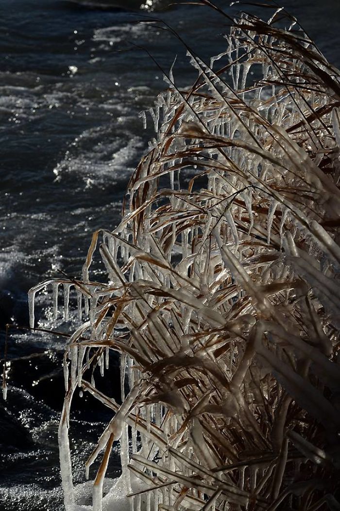 Freezing Temperatures And Strong Winds Turned Balaton Lake Into A Winter Wonderland