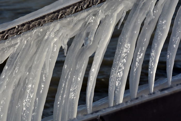 Freezing Temperatures And Strong Winds Turned Balaton Lake Into A Winter Wonderland