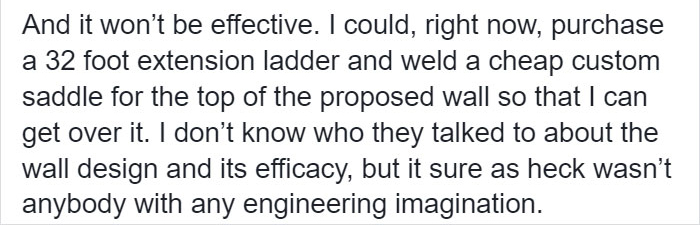 This Engineer Is An Actual Wall Expert And She Just Destroyed Trump's Wall Proposal In One Post This Engineer Is An Actual Wall Expert And She Just Destroyed Trump's Wall Proposal In One Post