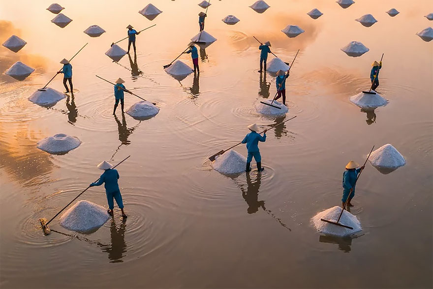 Hon Khoi Salt Field, Vietnam By Trung Pham