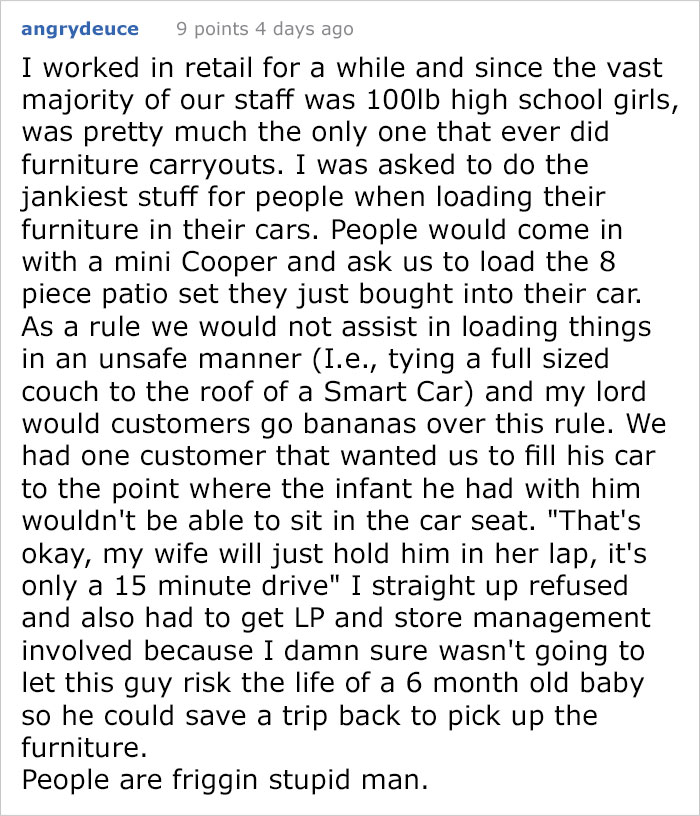Angry Customer Demands To Tie Up His Fridge With T.V Cable, Sears Employee Lets Physics Teach Him A Lesson Angry Customer Demands To Tie Up His Fridge With T.V Cable, Sears Employee Lets Physics Teach Him A Lesson