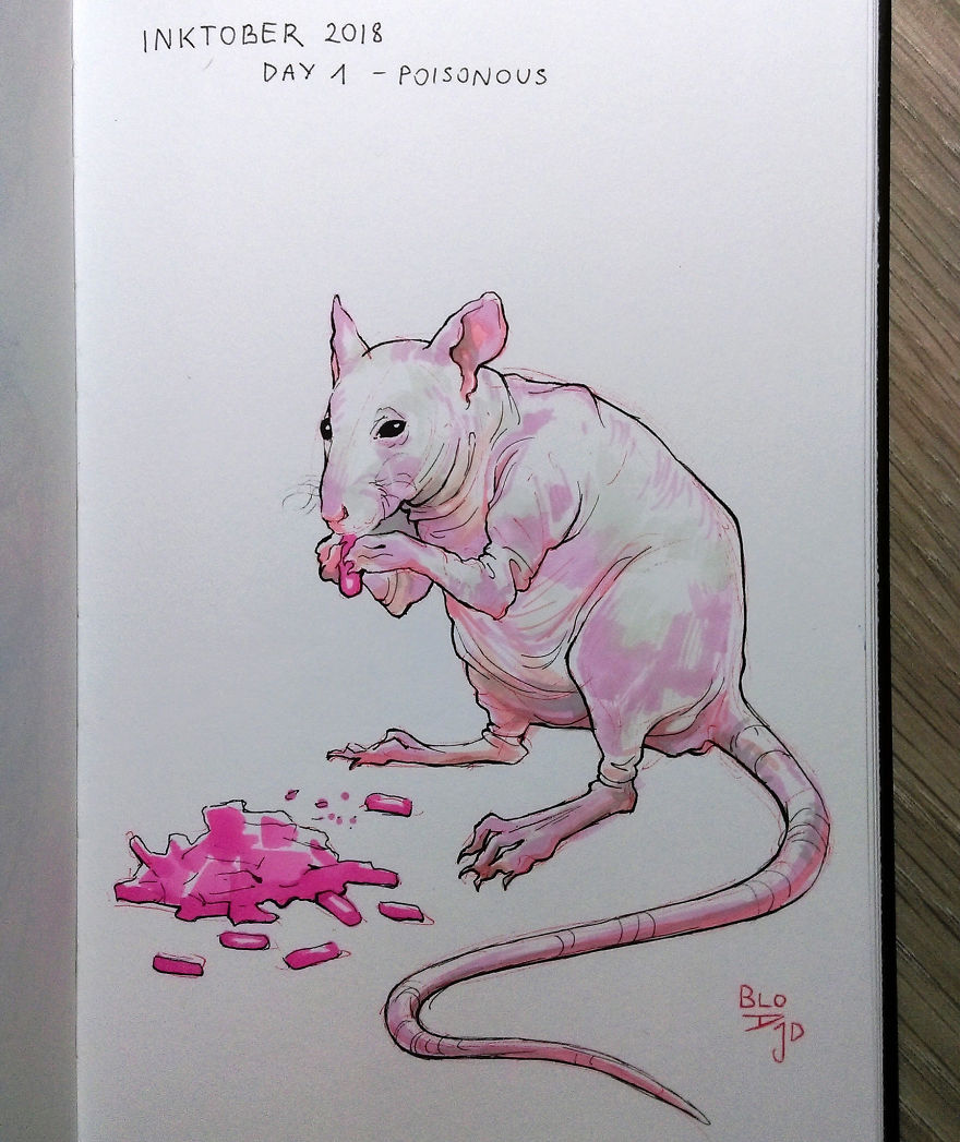 I Dedicated The Whole Inktober To Animal Suffering