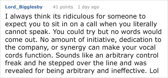 People Are Applauding The Way This Employee Got Revenge On His Boss Who Made Him Work While Sick People Are Applauding The Way This Employee Got Revenge On His Boss Who Made Him Work While Sick
