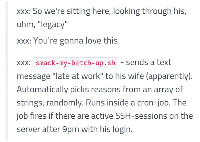 Employees Discover That Their Ex-Coworker Was A Genius Hacker Who Took Laziness To The Next Level Employees Discover That Their Ex-Coworker Was A Genius Hacker Who Took Laziness To The Next Level