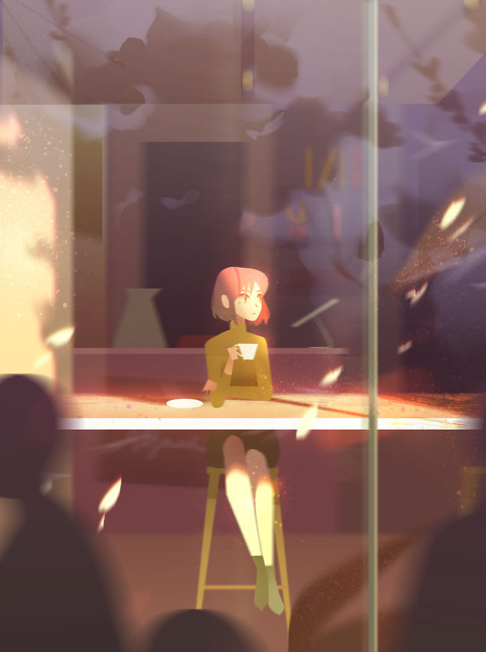 Illustrator Creates Illustrations That Turn Any Lonely Moment Into Magical Places