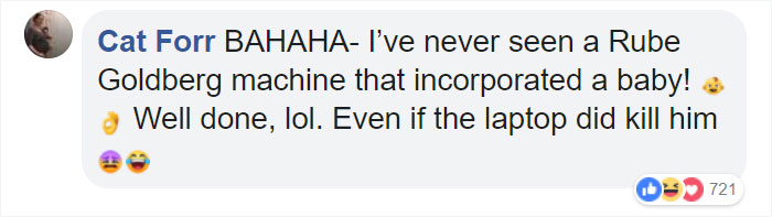 Guy Builds And Films A Chain-Reaction Machine In His Dining Room And You Won't Believe It's Not Edited