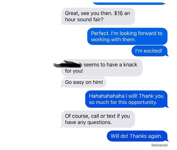 Mom Refuses To Pay Babysitter Because She 'Gets Free Ice Cream And Day Of Fun', So She Shows Her 'Deleted' Texts Mom Refuses To Pay Babysitter Because She 'Gets Free Ice Cream And Day Of Fun', So She Shows Her 'Deleted' Texts