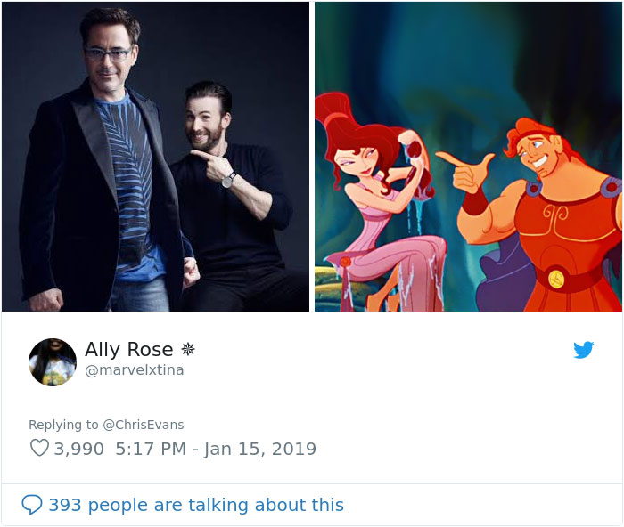 Chris Evans Robert Downey Jr Disney